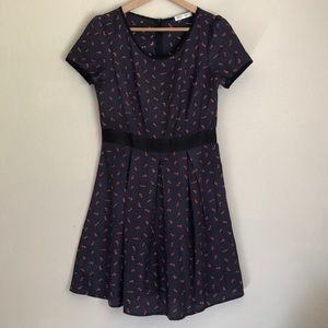 Patterned, pleated Peppermint dress